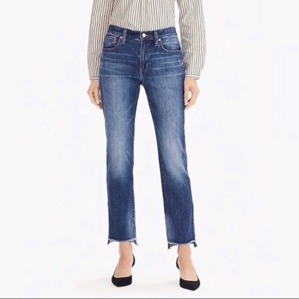 J. Crew Women's Boyfriend Jeans in Medium Blue Wash Tall